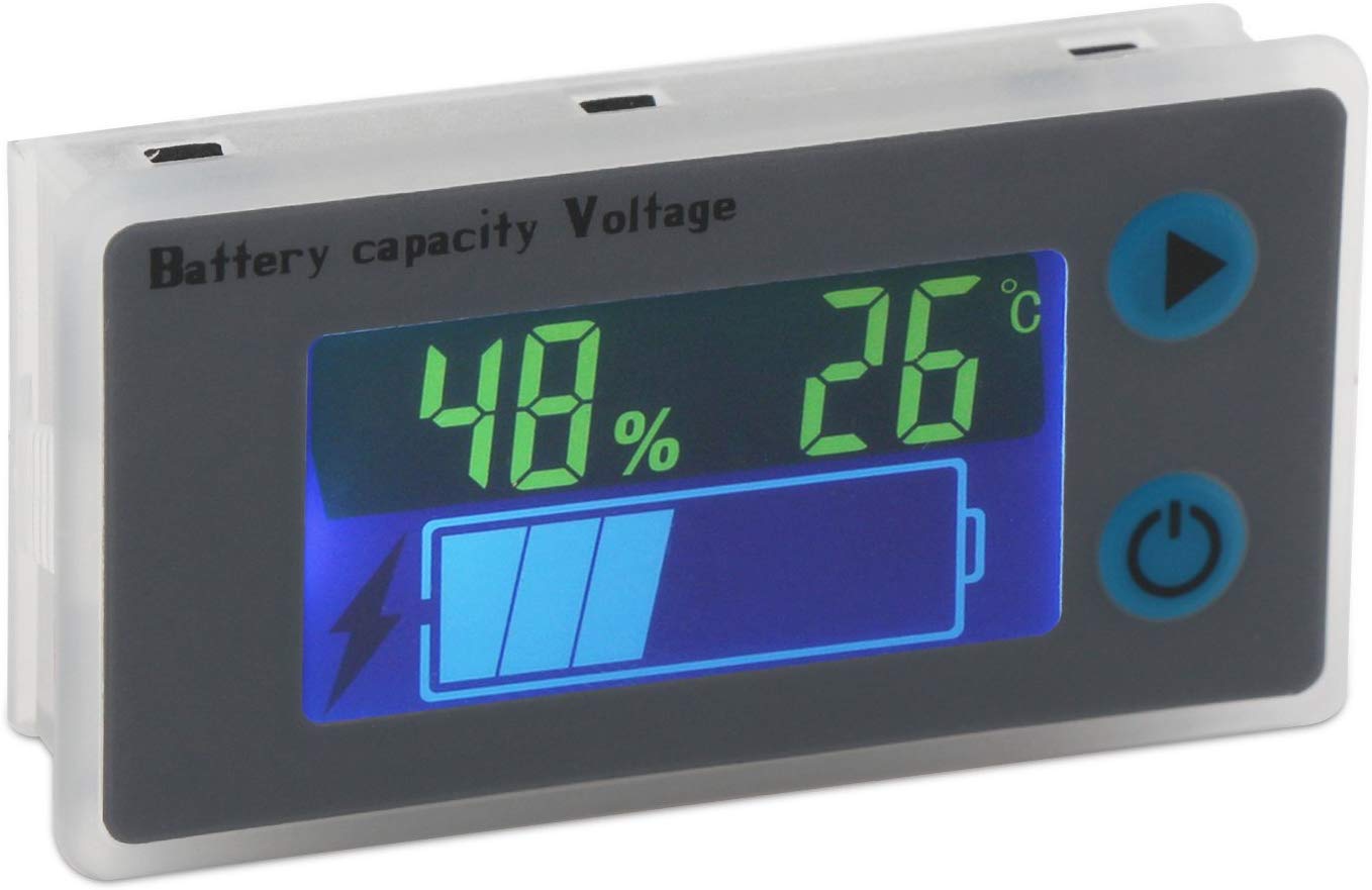 DROK 12V Lead-acid Battery Cap Temp Volt Monitor