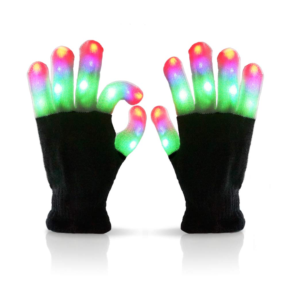 Flashing Finger Lighting Gloves Led Colorful Rave Gloves 7 Colors, Light Show Flashing Finger Lighting Gloves Led Colorful Rave Gloves 7 Colors, Light Show