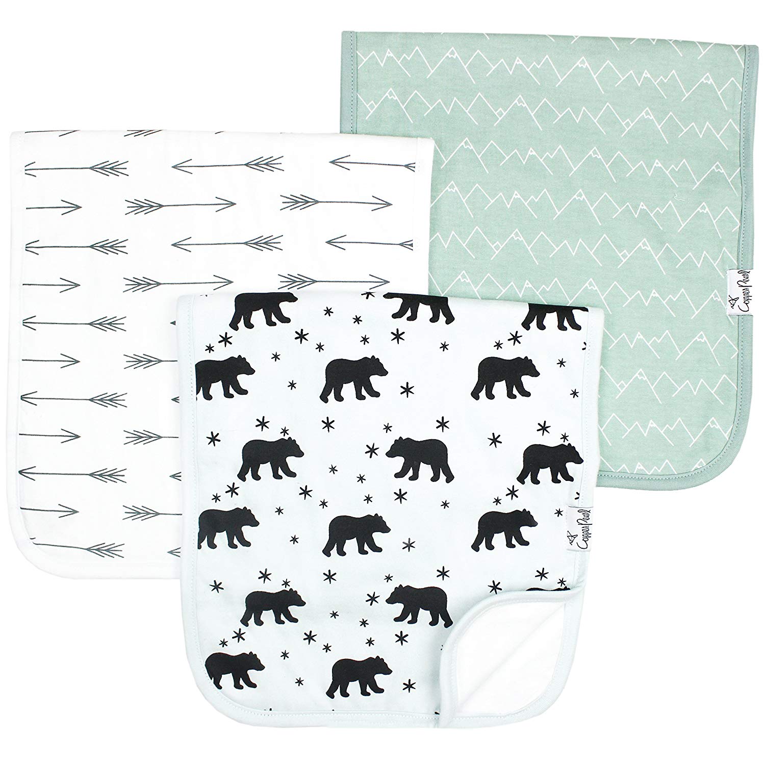 Copper Pearl Baby Burp Cloths Copper Pearl Baby Burp Cloths