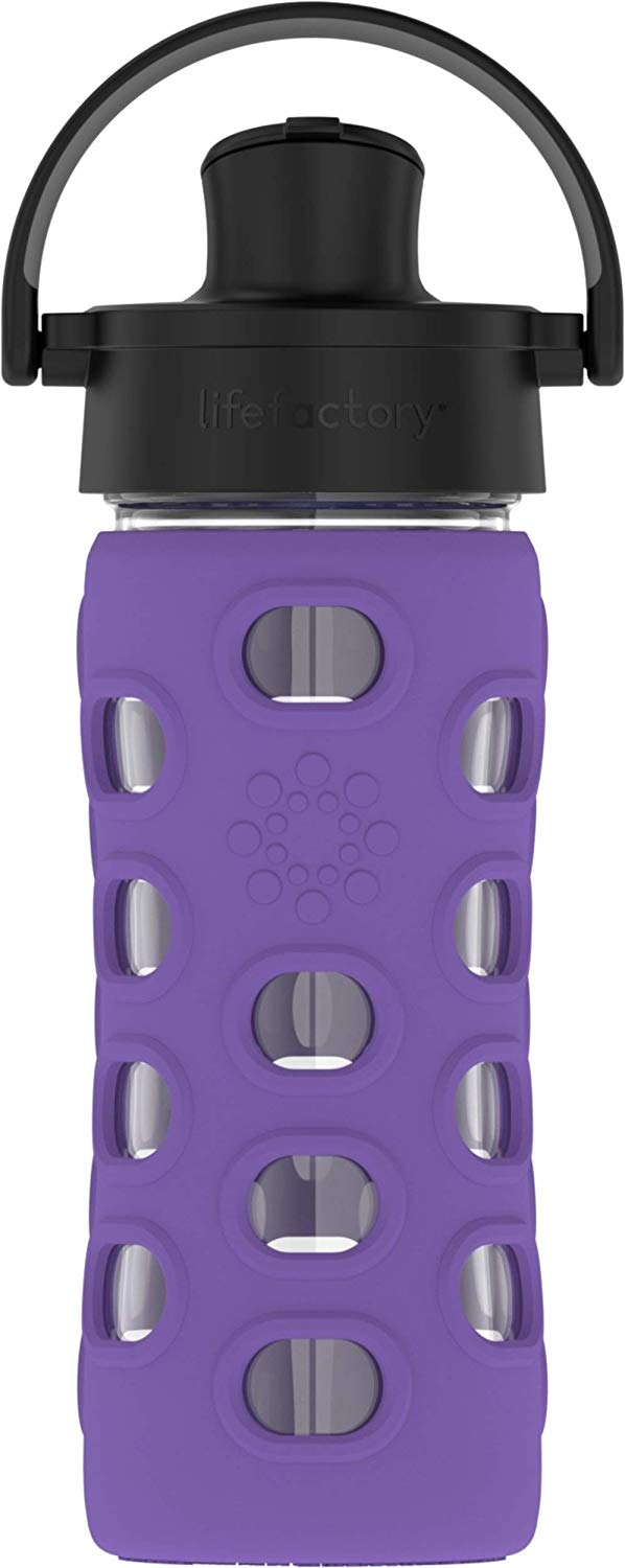 Lifefactory 12-ounce Bpa-free Glass Water Bottle