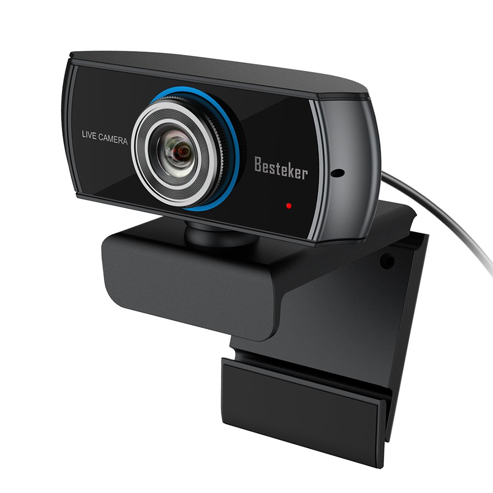 Besteker, Besteker 1080P Wide Angle With Microphones Webcam