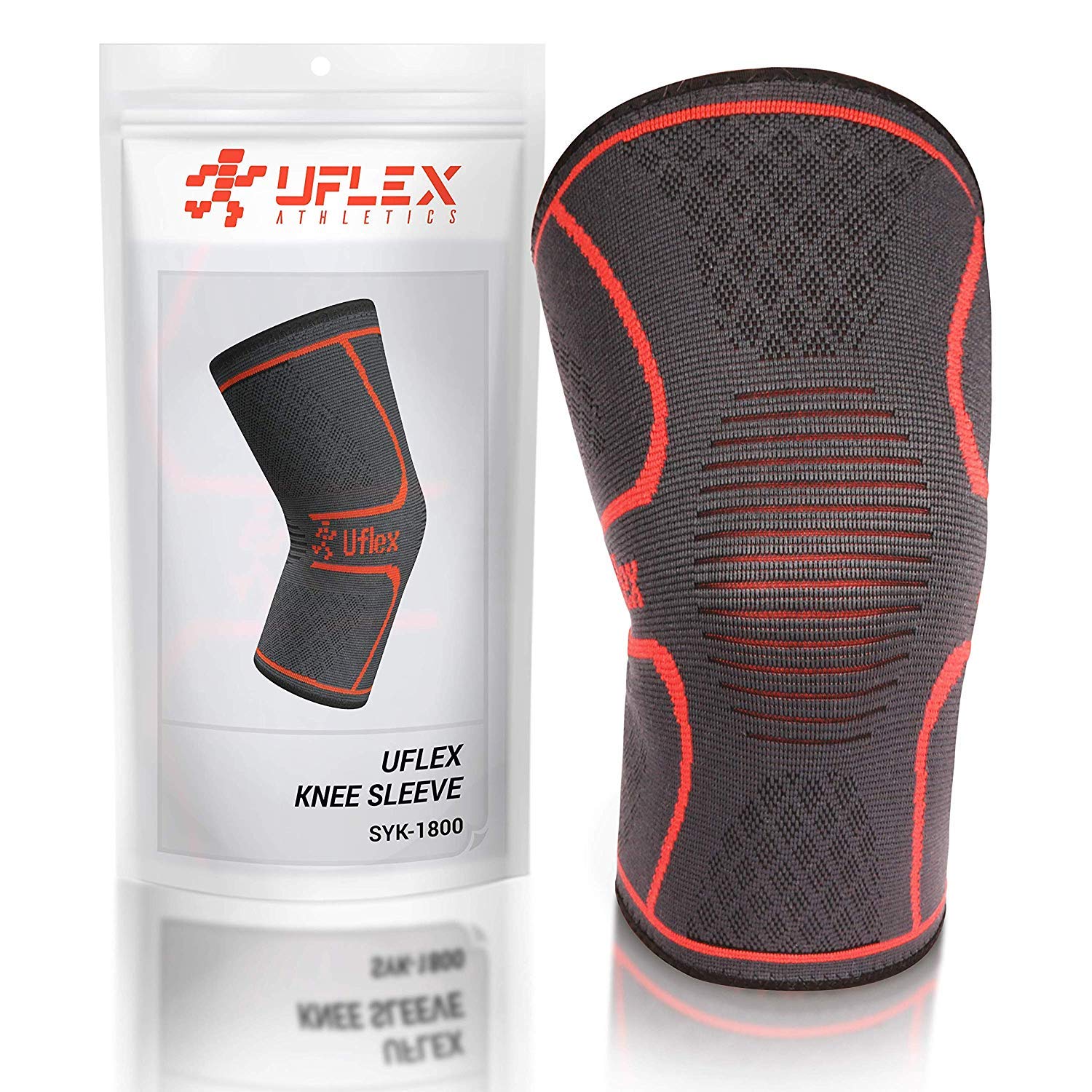 Uflex Athletics Knee Compression Sleeve Uflex Athletics Knee Compression Sleeve