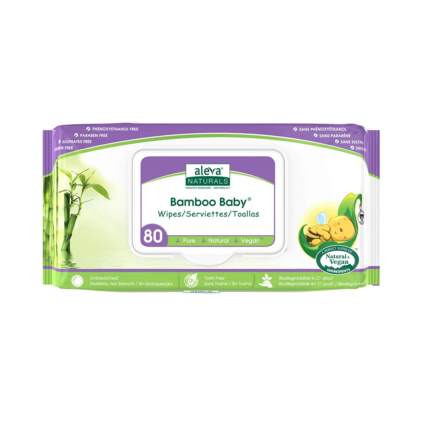 Aleva Naturals Bamboo Baby Wipes