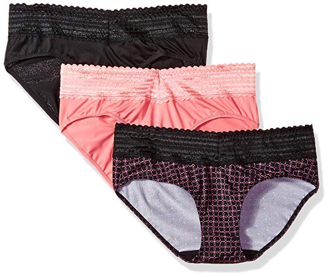 Warner's Women's Blissful Benefits, No Muffin Top Lace Hipster