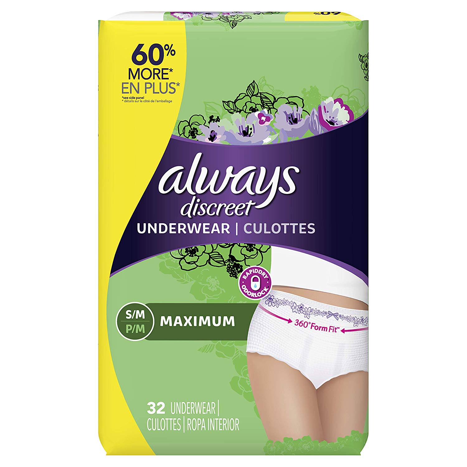 Always Discreet Incontinence Underwear