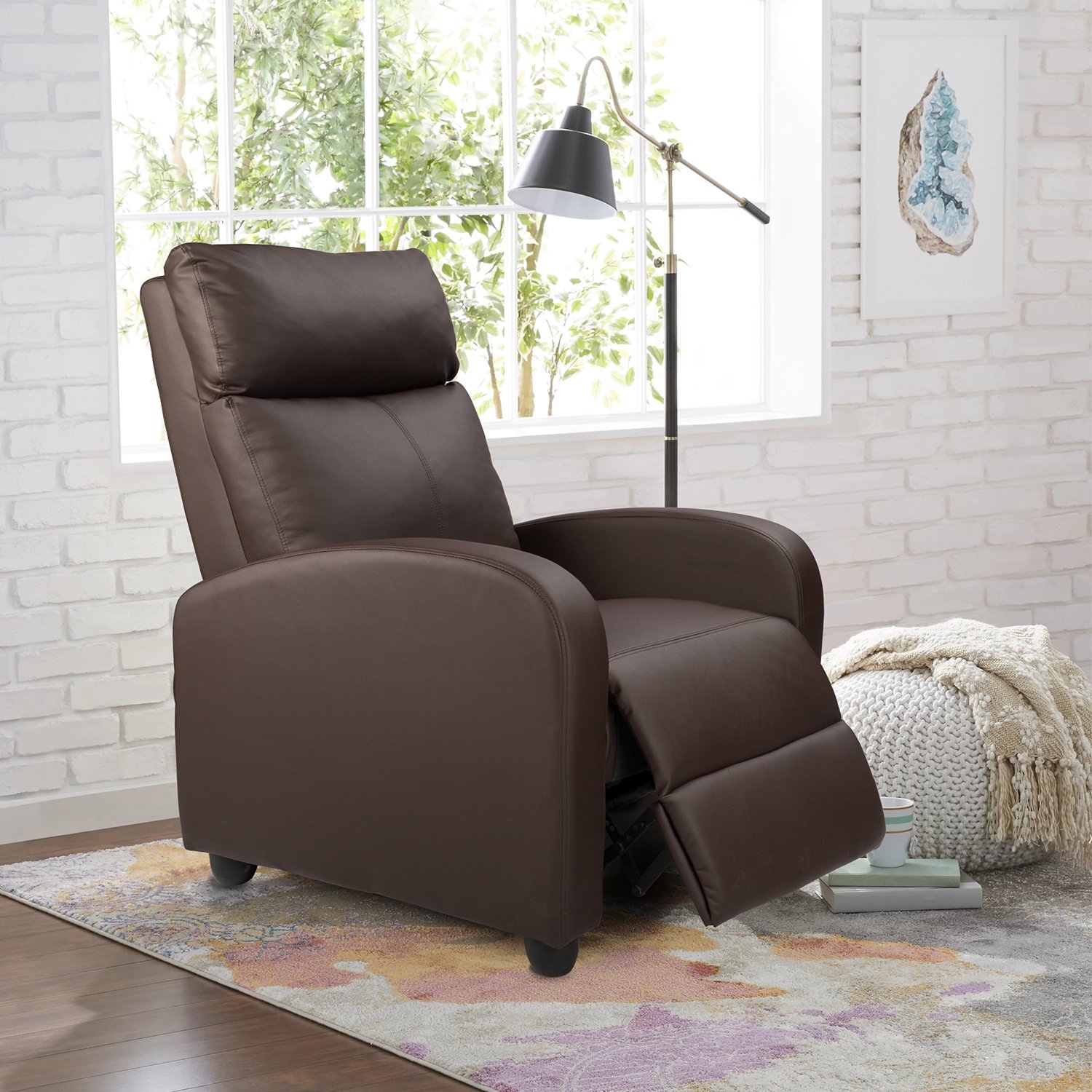 Homall Single Recliner Chair Padded Seat 