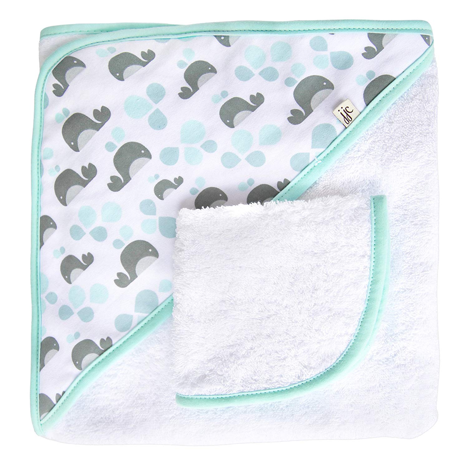 Jj Cole Two-Piece Hooded Towel Set.