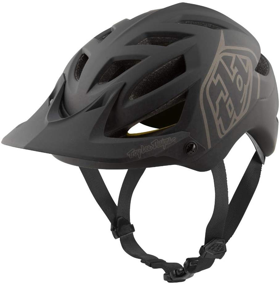 Troy Lee Designs Adult | Trail | Enduro | Half Shell A1 Classic Mountain Biking Helmet with MIPS (Medium/Large, Black) 