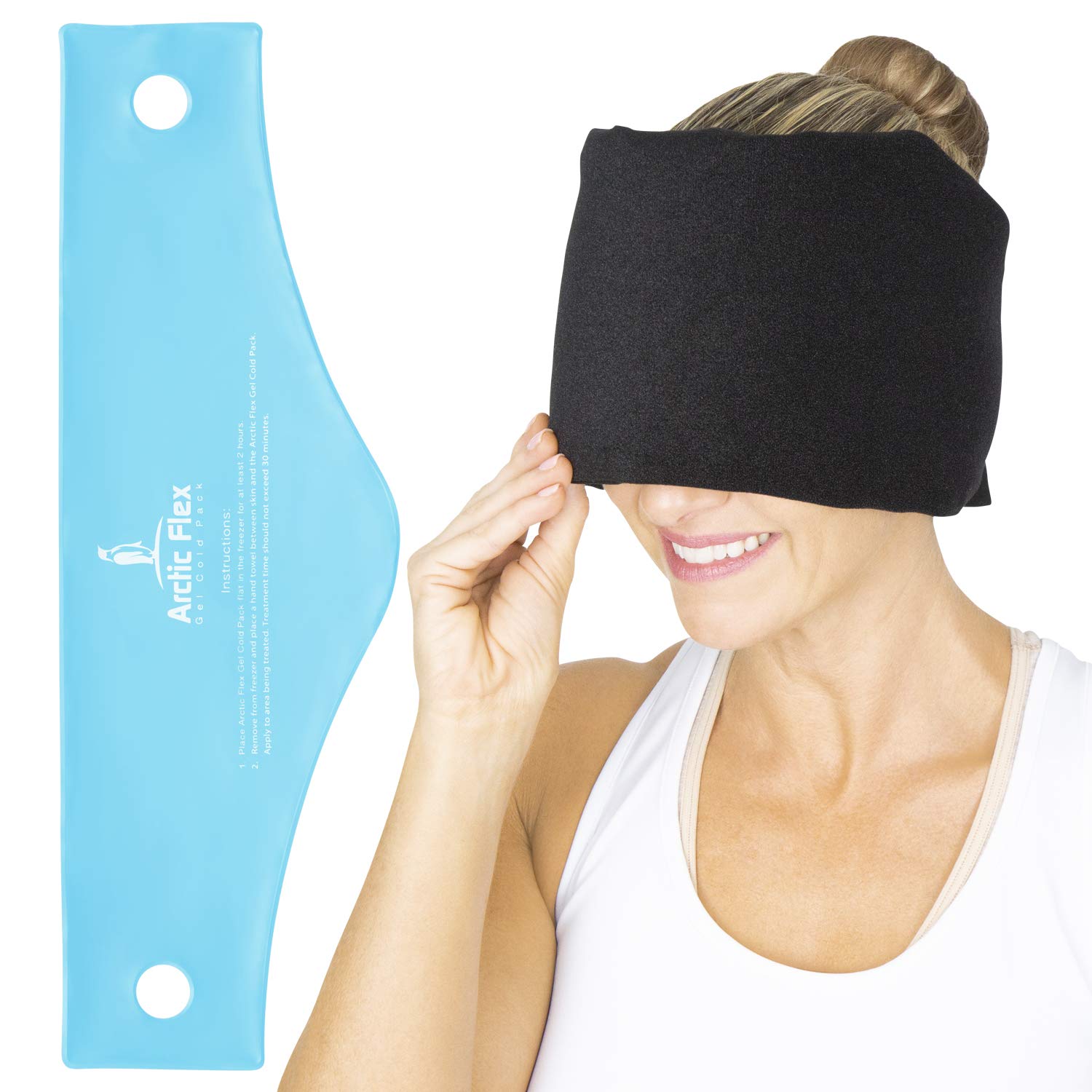Headache Relief Ice Pack Hat by Arctic Flex