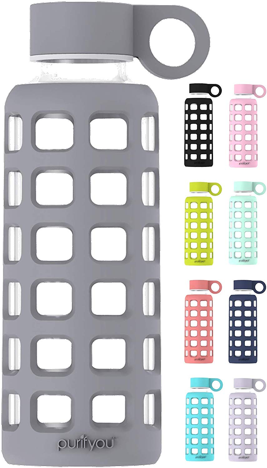 Purifyou Premium Glass Water Bottle