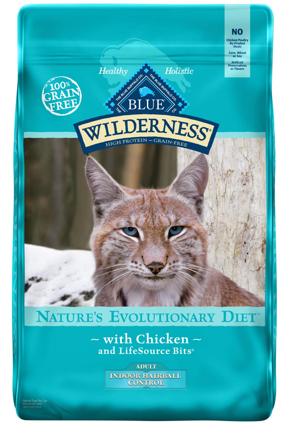 Blue Buffalo Wilderness High Protein Grain Free, Natural Adult Indoor Hairball Control Dry Cat Food Blue Buffalo Wilderness High Protein Grain Free, Natural Adult Indoor Hairball Control Dry Cat Food