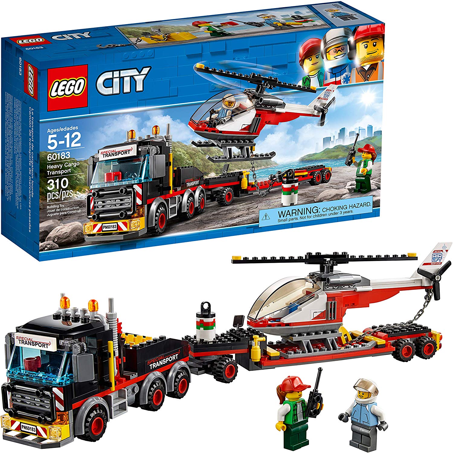 Lego City Heavy Cargo Transport 60183 Toy Truck Building Kit