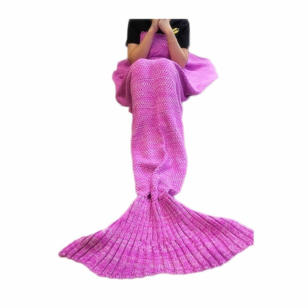 Mermaid Blanket, Fyhap Mermaid Tail Blanket Soft All Seasons for Kids