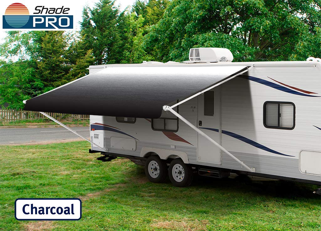 Shade Pro Charcoal RV Fade Vinyl Awning Fabric