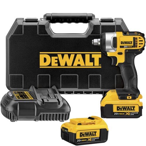 Dewalt Dcf880hm2 20-volt Max Lithium Ion 1/2-inch Impact Wrench Kit With Hog Ring