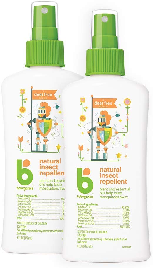 Babyganics Natural Bug Spray, 6oz Spray Bottle 