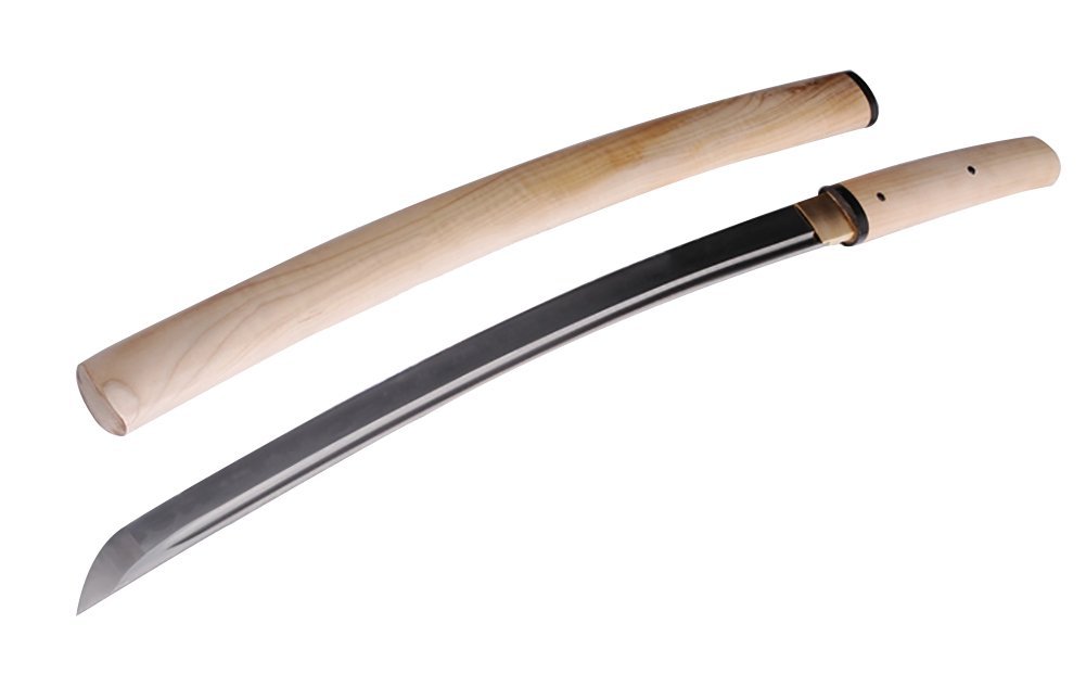 Lyuesword Shirasaya Sword Full Tang Clay Tempered Blade Wakizashi. Lyuesword Shirasaya Sword Full Tang Clay Tempered Blade Wakizashi.