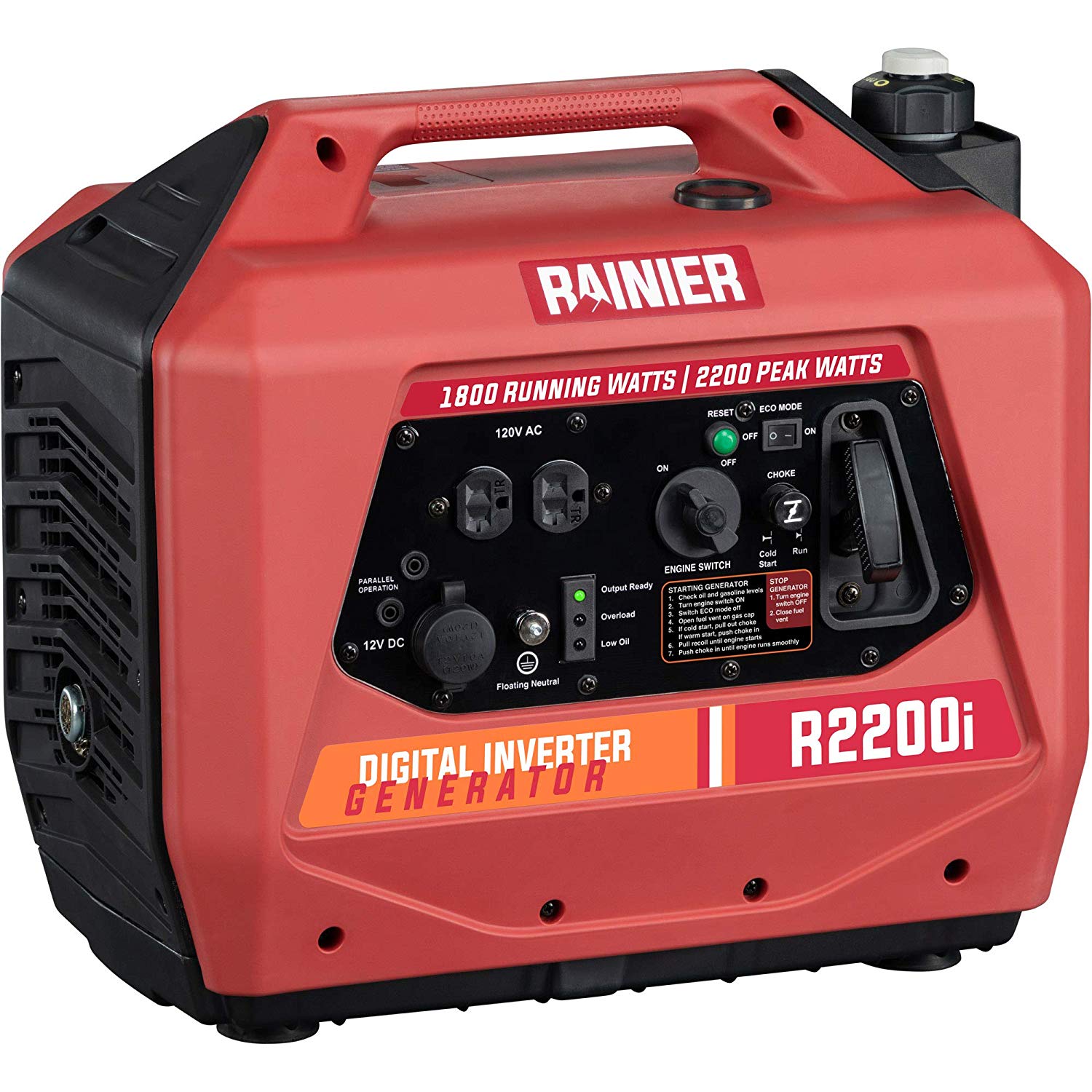 Rainier R2200i Super Quiet Portable Inverter Generator
