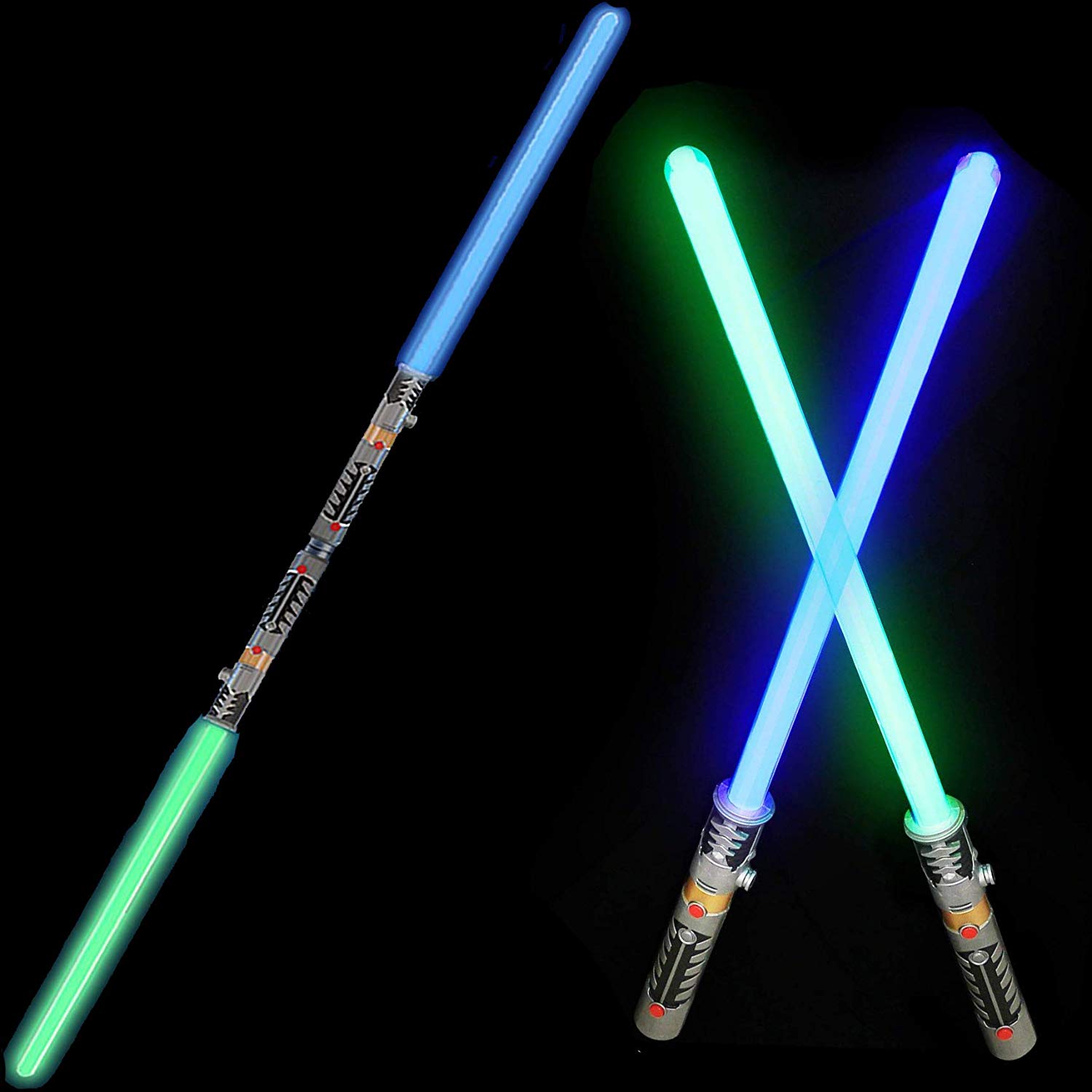 2- in -1 Led Light Up Swords