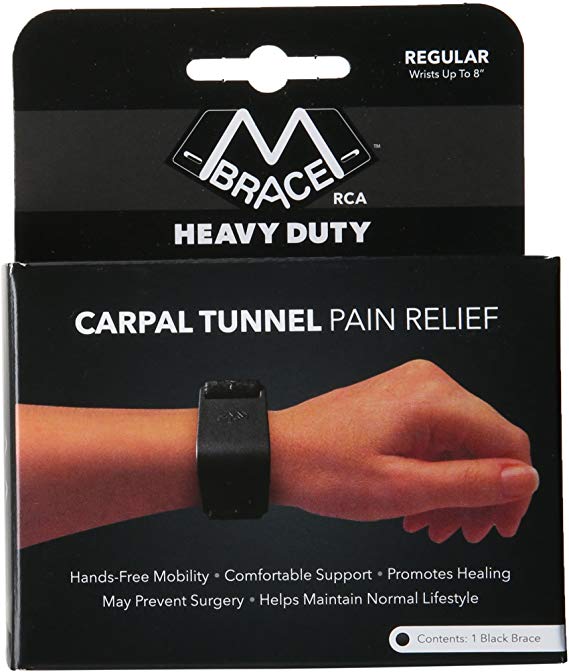 M BRACE RCA Carpal Tunnel Wrist Pain Relief (Regular, Black)