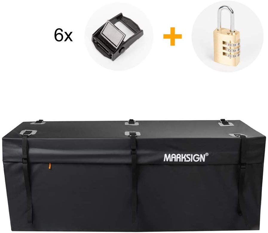 MARKSIGN 100% Waterproof Hitch Carrier Cargo Bag