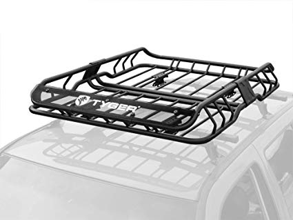 TYGER Heavy Duty Roof Mounted Cargo Basket Rack TYGER Heavy Duty Roof Mounted Cargo Basket Rack