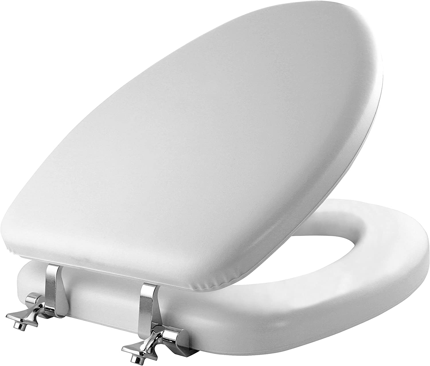Chrome Hinges Infused Mayfair Soft Toilet Seat