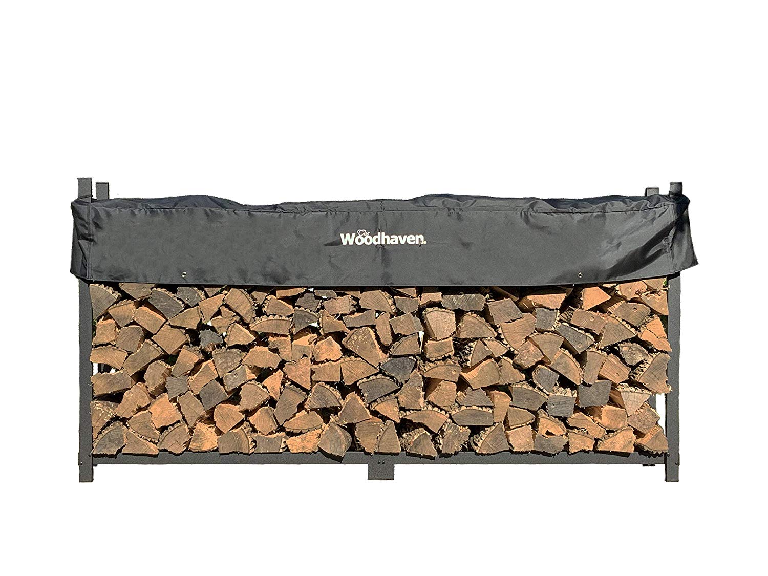 Woodhaven The 8 Foot Firewood Log Rack with Cover Woodhaven The 8 Foot Firewood Log Rack with Cover