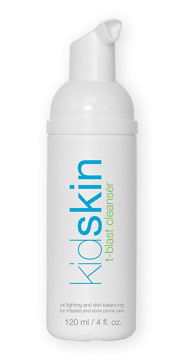 Kidskin – T-Blast Cleanser – Foaming Facial Skin Cleanser for Kids and Preteens with Acne and Oily Skin