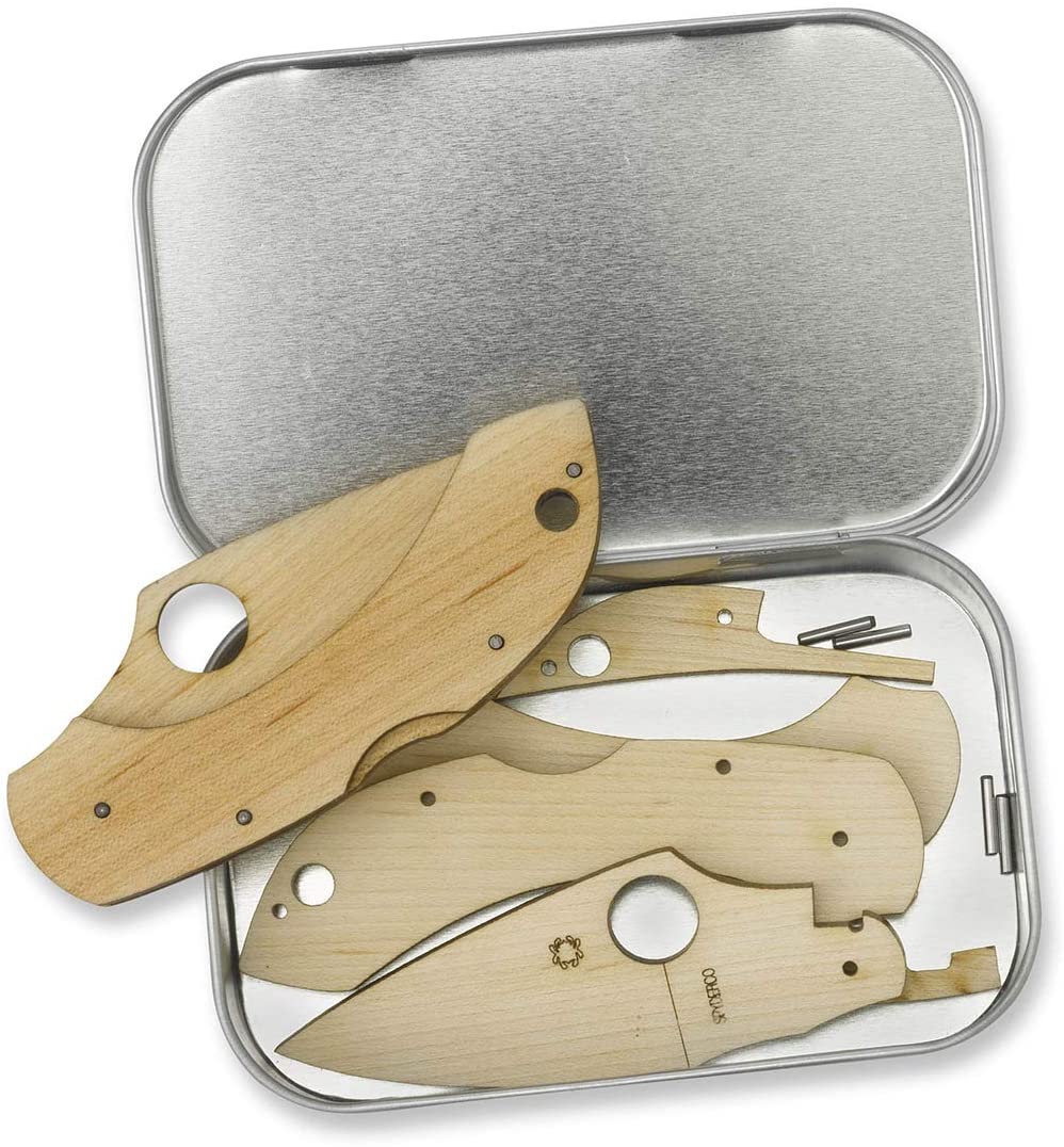 Spyderco - Wooden C28 Dragonfly Folding Knife Kit with Step-by-Step Instructions - for Ages 7 and Up - WDKIT1