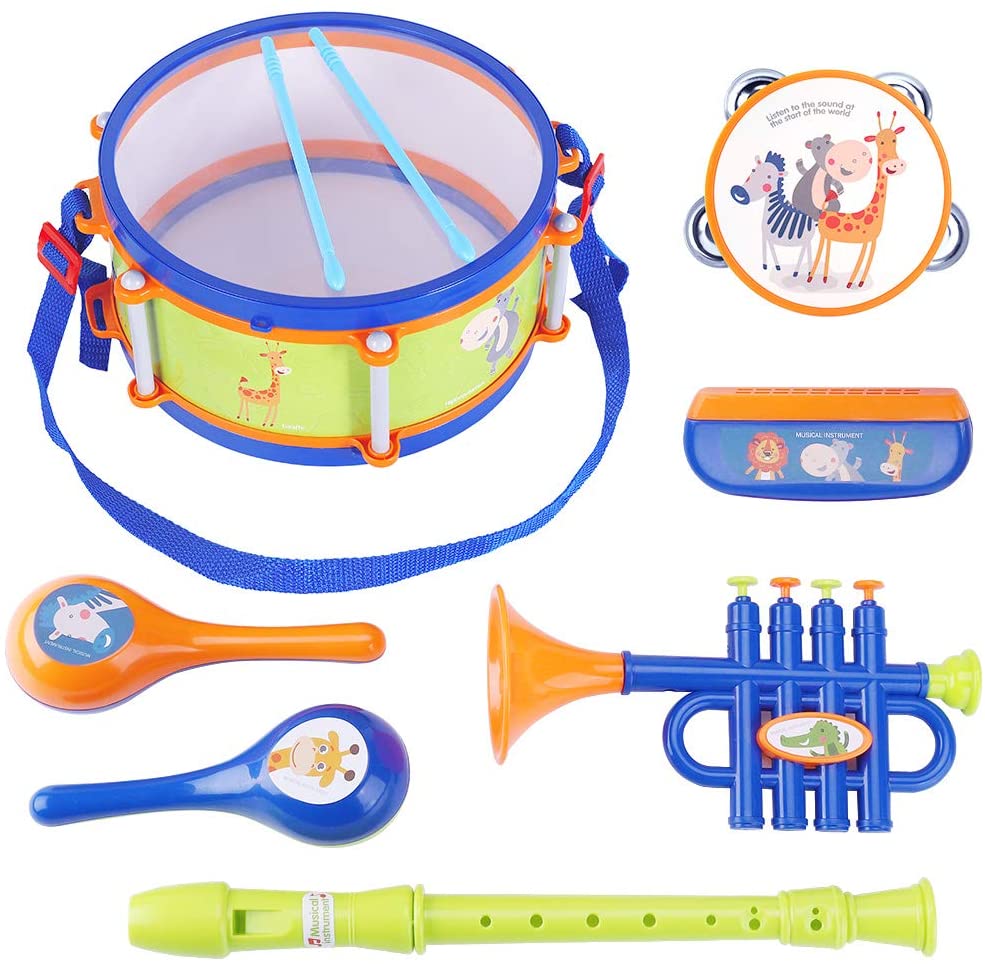iPlay, iLearn Toddler Musical Instruments Toys, Kids Drum Set: