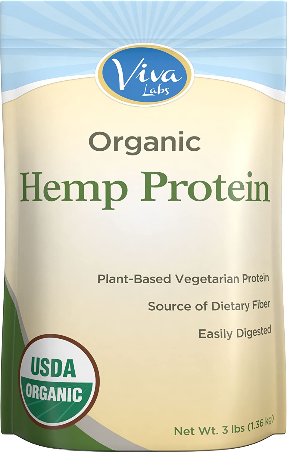 Viva Labs - 15g Organic Hemp Protein Powder Viva Labs - 15g Organic Hemp Protein Powder