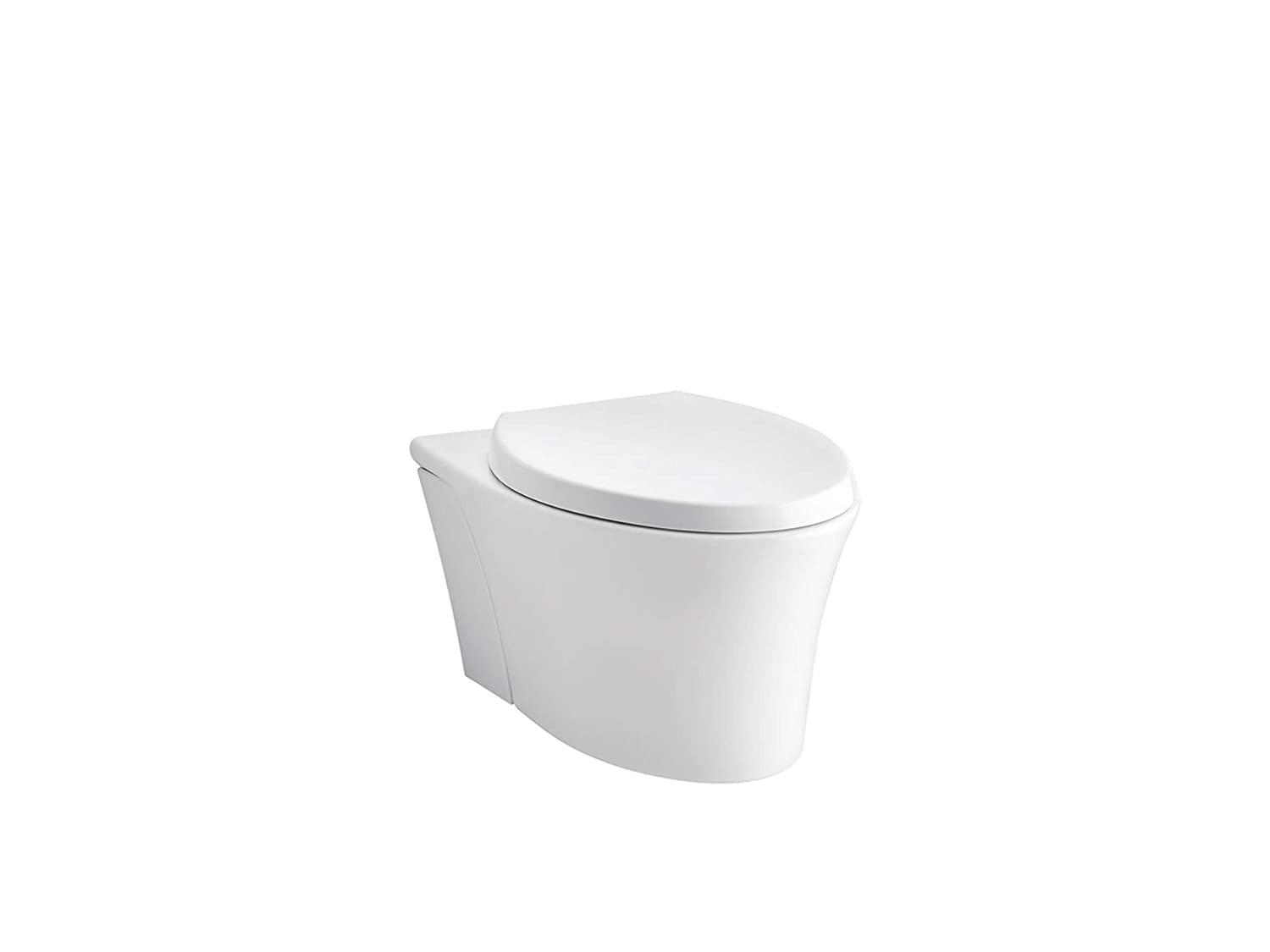 KOHLER K-6299-0 Veil-One Piece Wall Hung Elongated Toilet