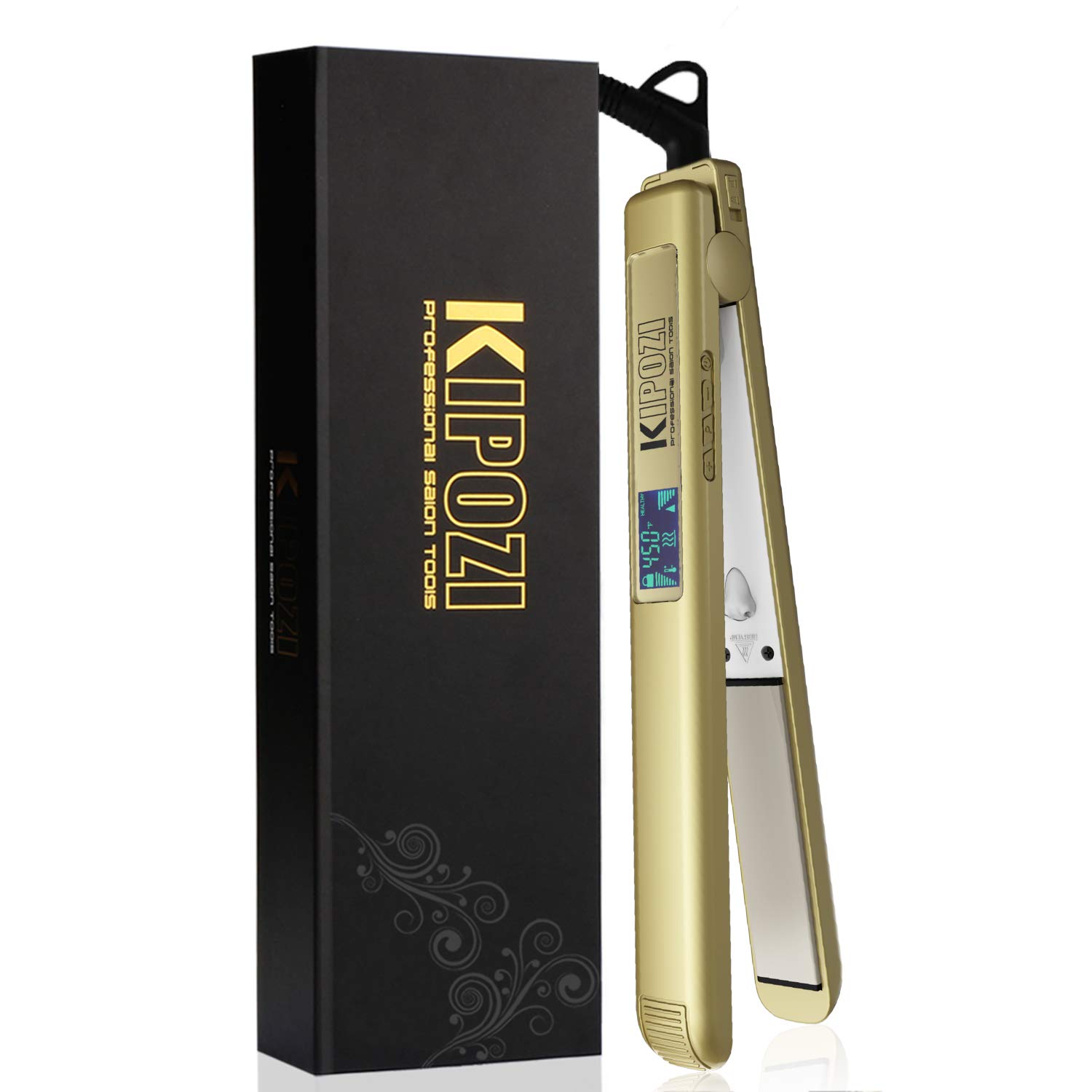 KIPOZI 1 Inch Pro Nano-Titanium Flat Iron