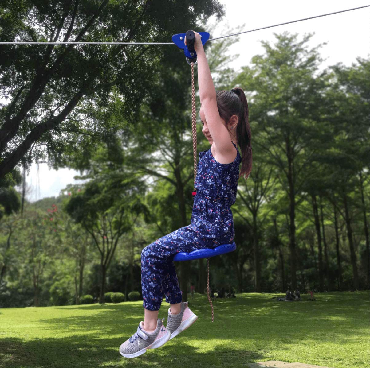 CTSC Family Backyard Toys 95 Foot Zip Line Kit 