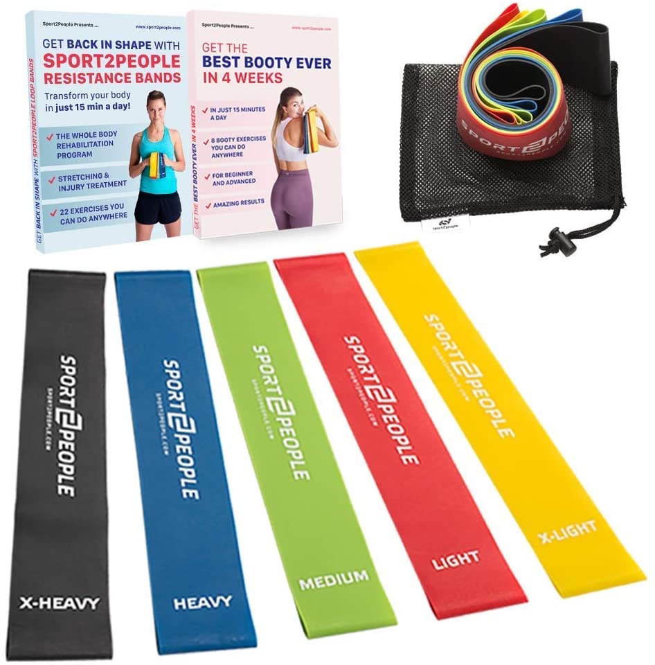 Sport2People Workout Strength Bands Loop Set Sport2People Workout Strength Bands Loop Set