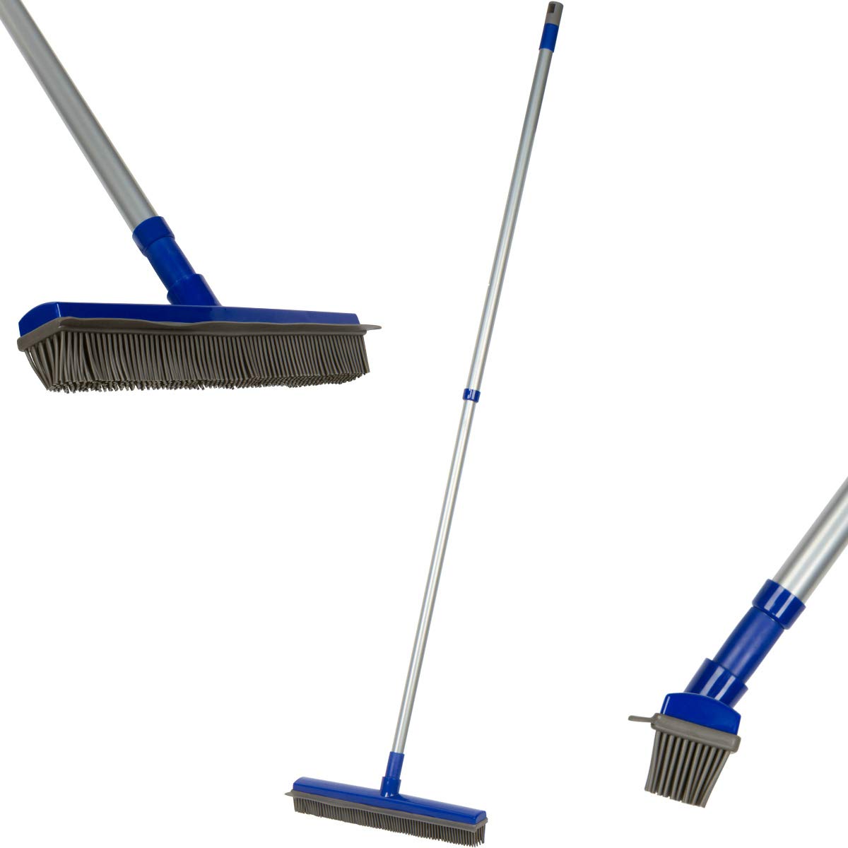 Fur Buster Rubber Broom With Squeegee
