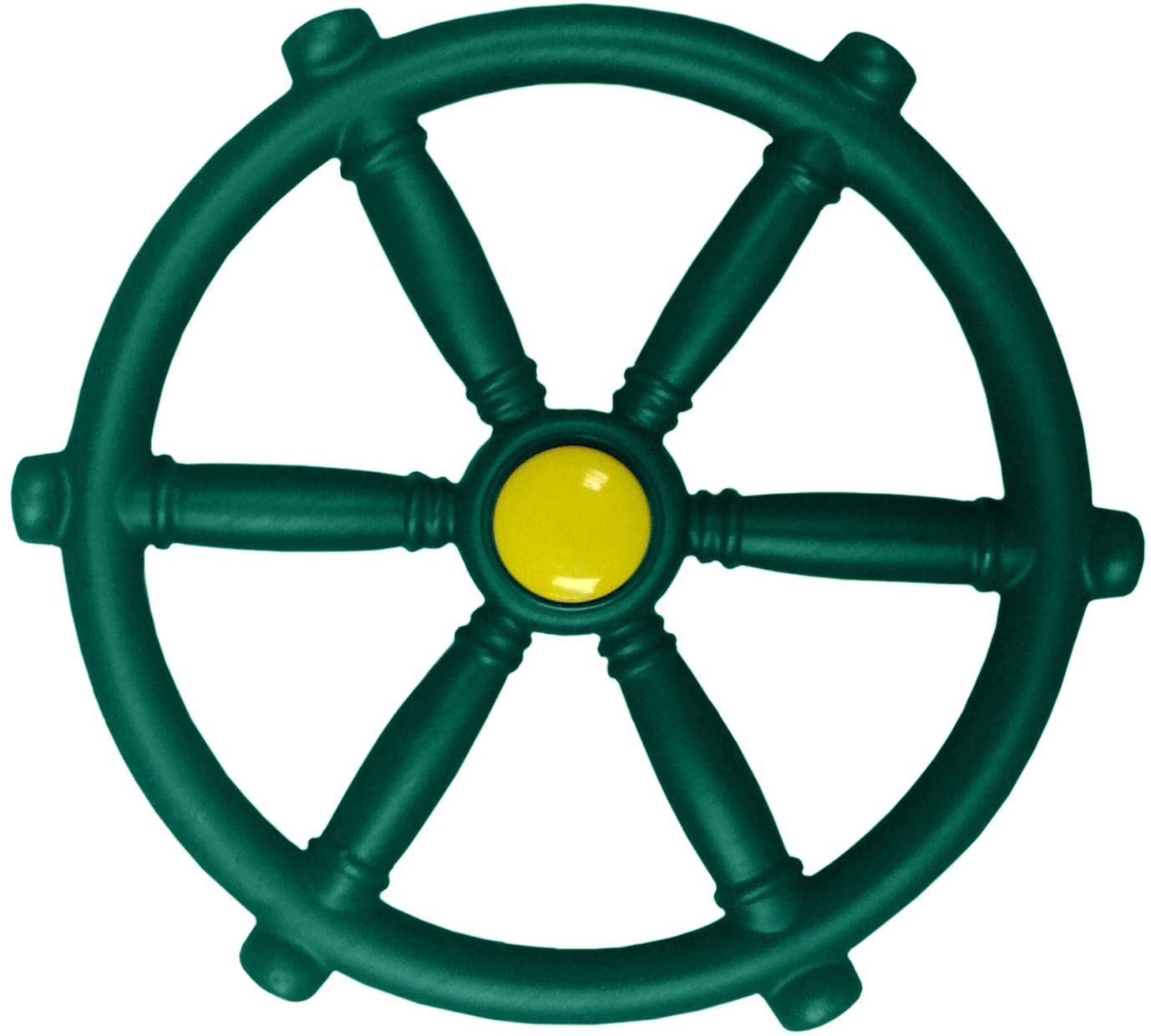 Swing-N-Slide WS 1524 Pirate Ship Wheel with 12 Inch Diameter for Swing Sets, Play Sets & Playhouses, Green