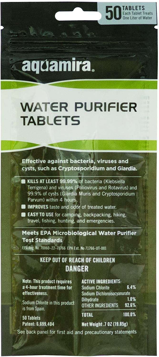 Aquamria - Chlorine Dioxide Water Purifier Tablets