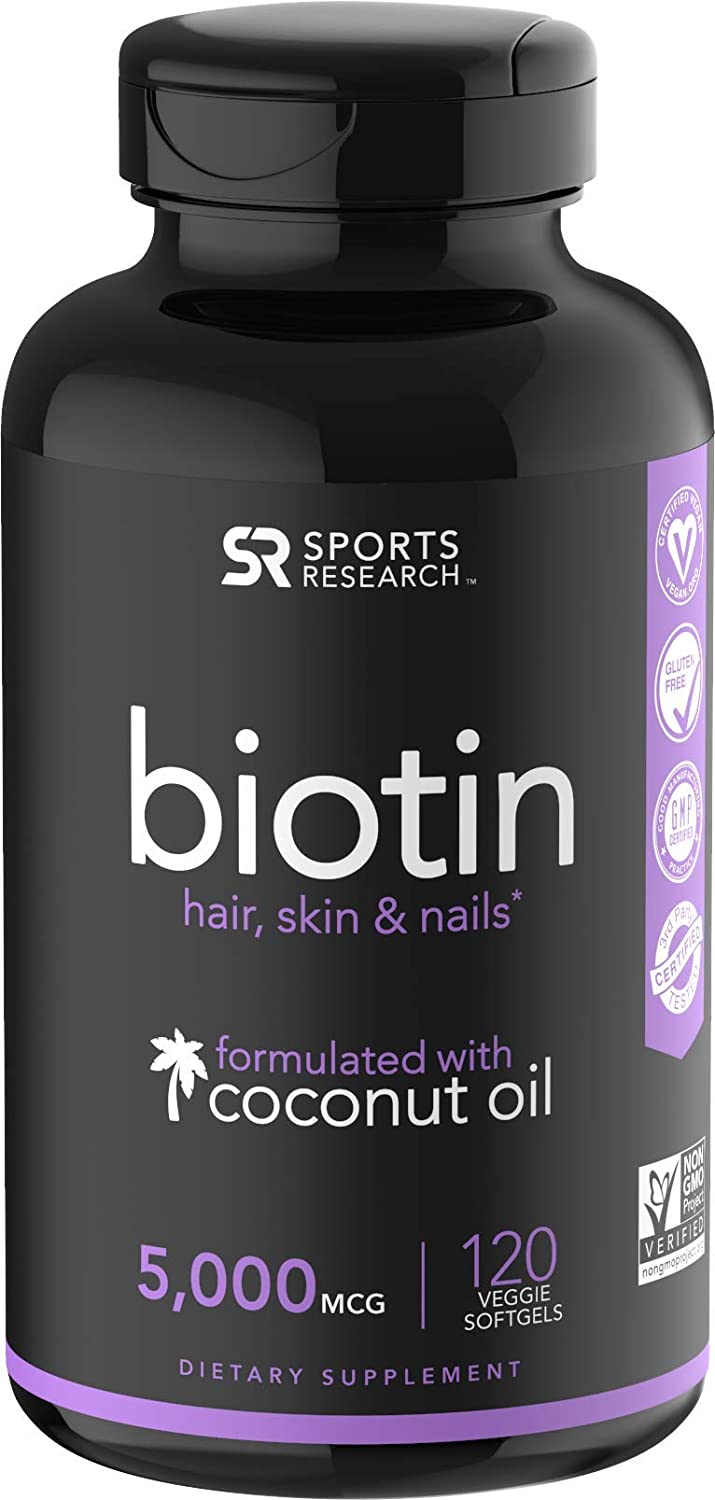 Biotin 5000mcg With Organic Virgin Coconut Oil Biotin 5000mcg With Organic Virgin Coconut Oil