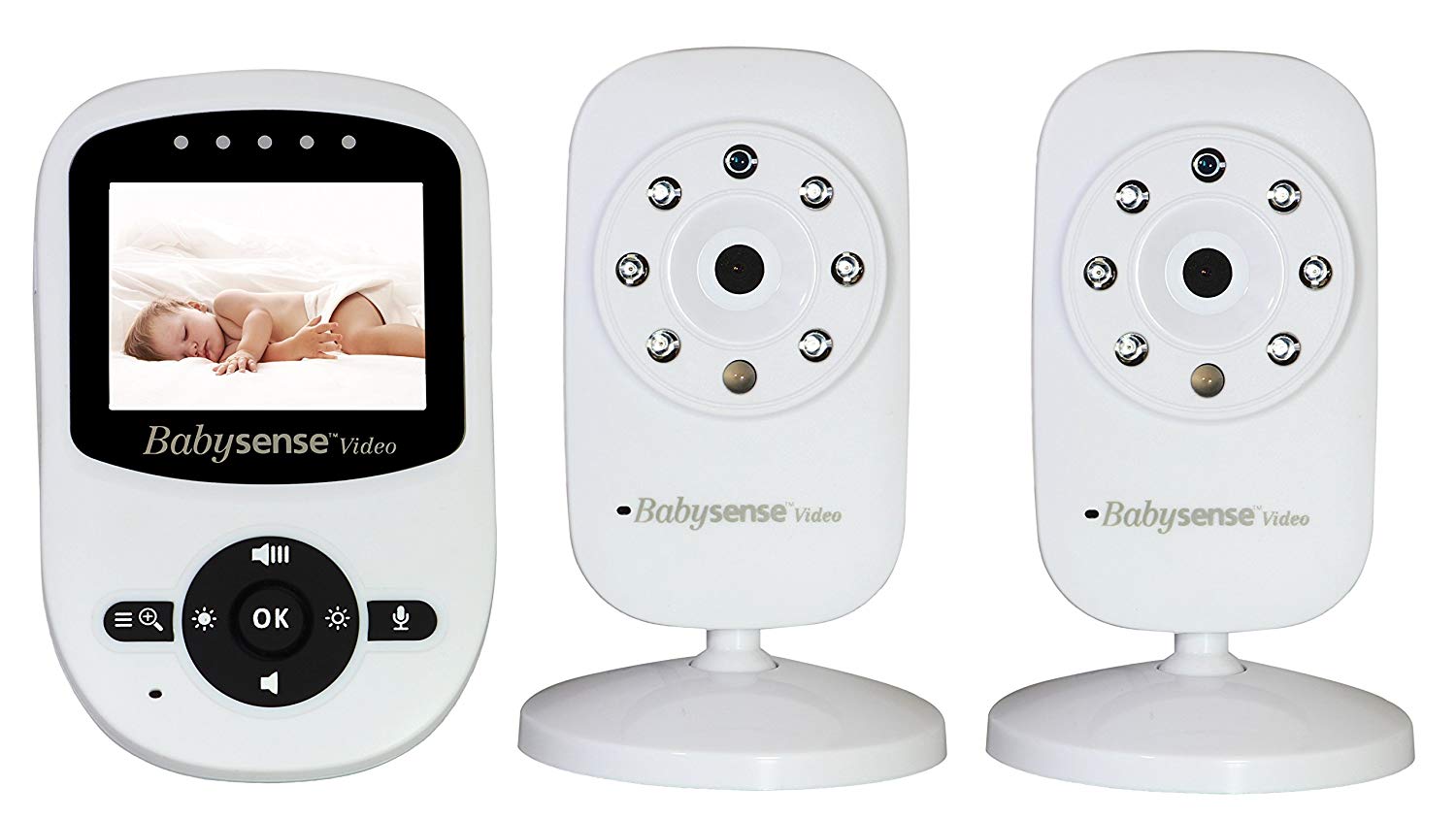 Babysense Video Baby Monitor With Two Digital Cameras
