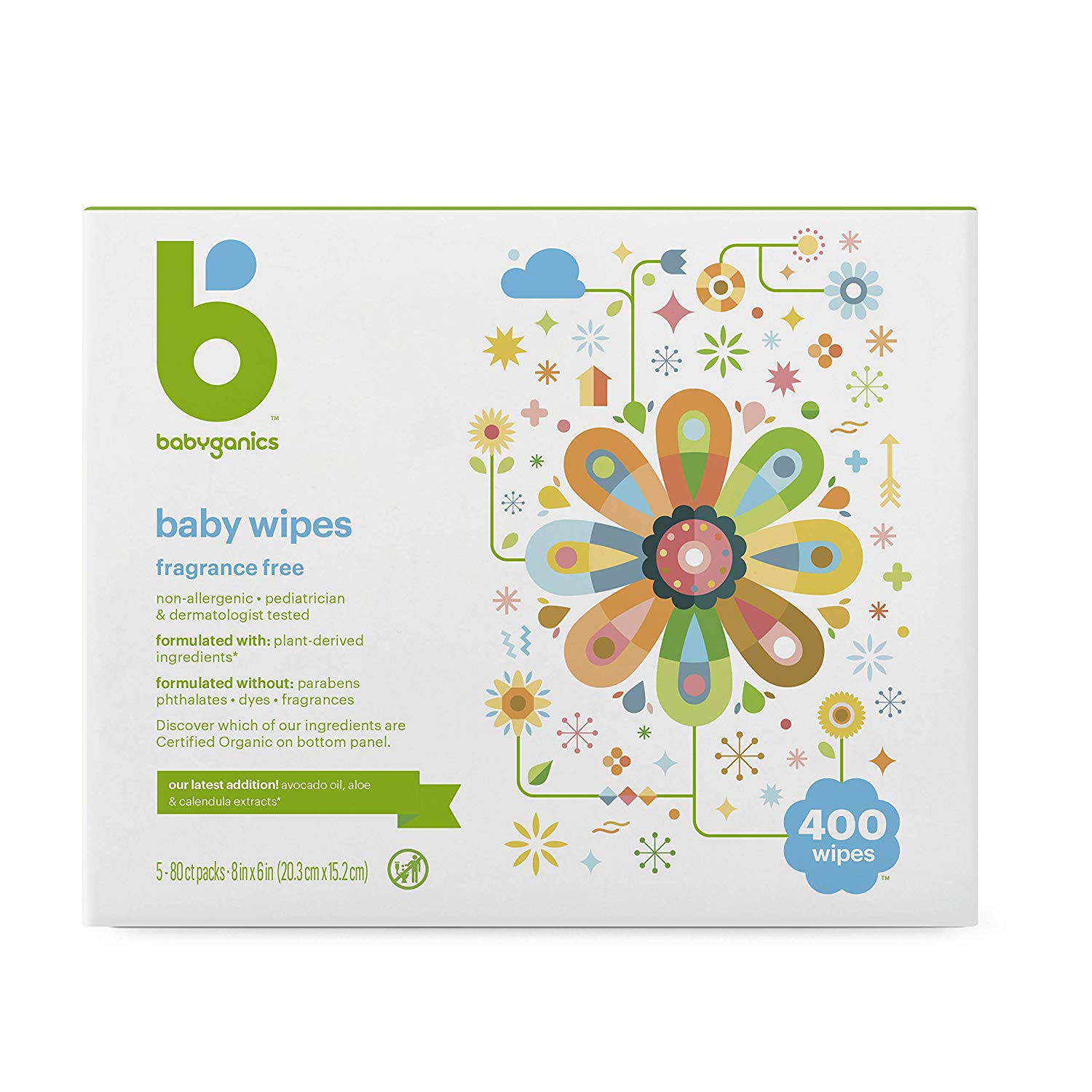 Babyganics Face, Hand & Baby Wipes