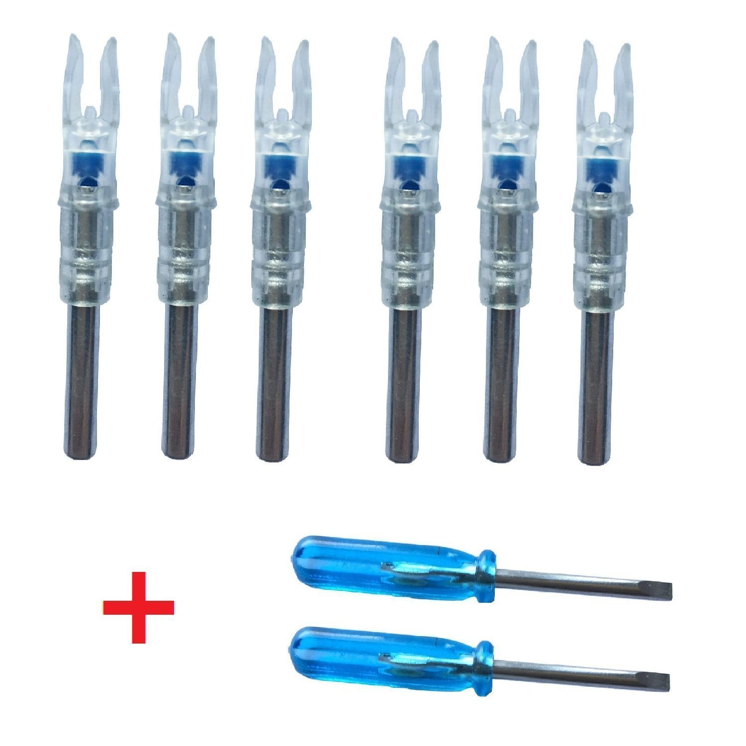 Aokur 6PCS 6.2mm Automatic Led Lighted Nock