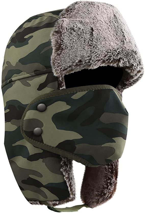 Akaso Winter Hat With Ear Flaps, Trooper Trapper Hat