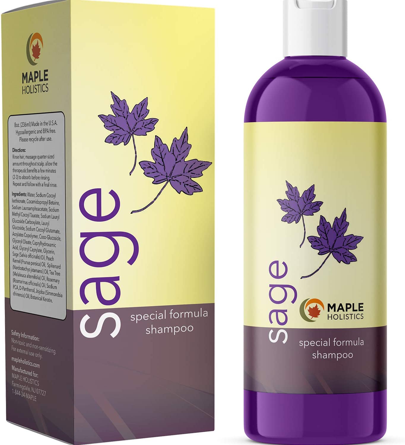 Maple Holistics Sage Shampoo for Anti Dandruff