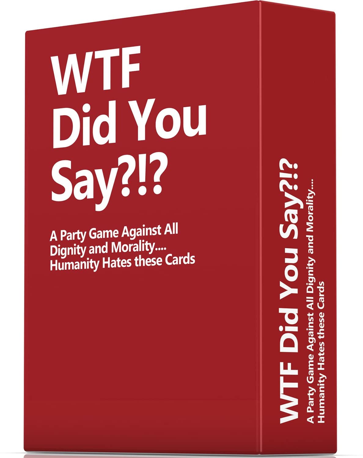 WTF Did You Say A Party Game Against All Dignity and Morality Full Game, XL Set of 594 Cards 
