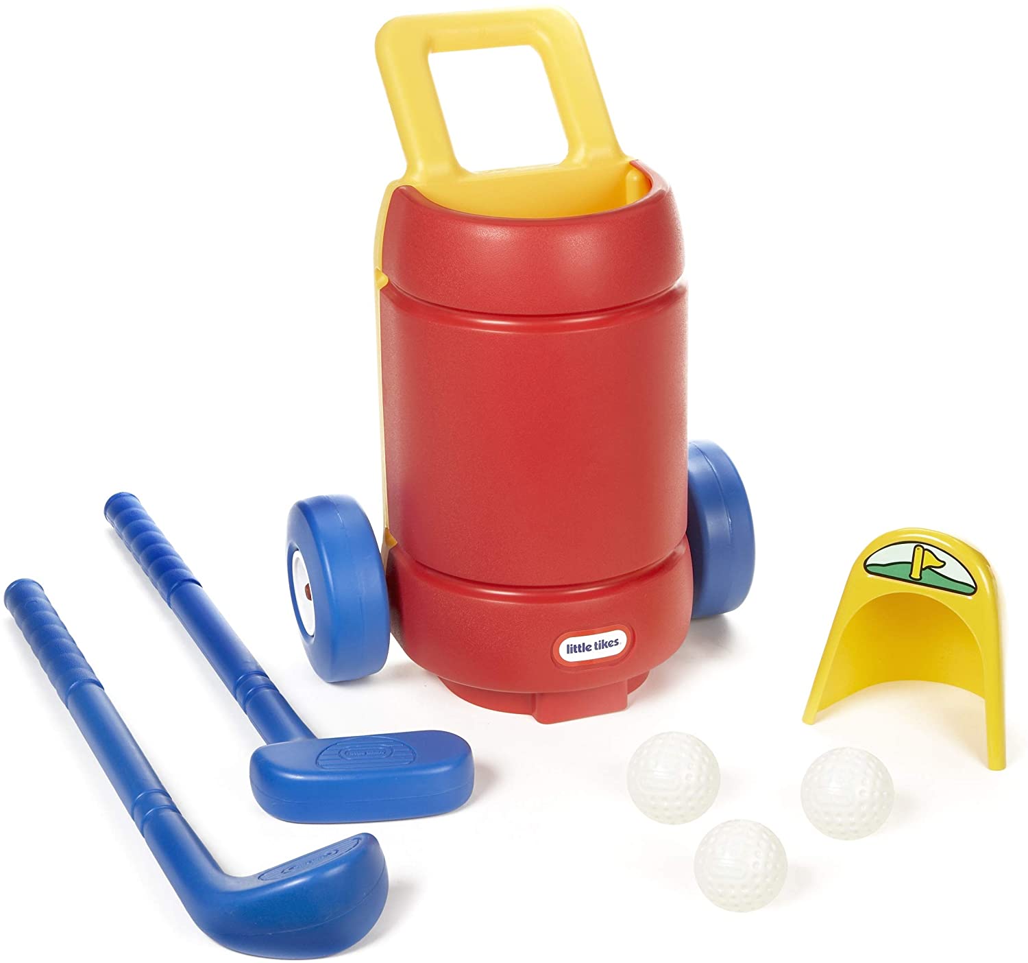 Little Tikes TotSports Easy Hit Golf Set + 3 balls + 2 clubs.