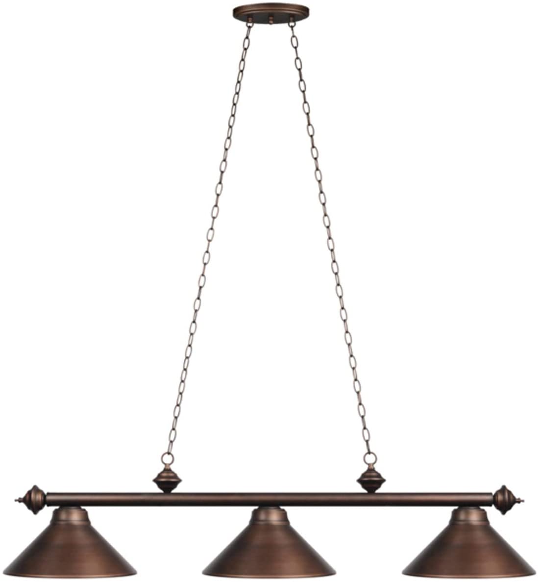 RAM Gameroom P54 3 Shade Billiard Light
