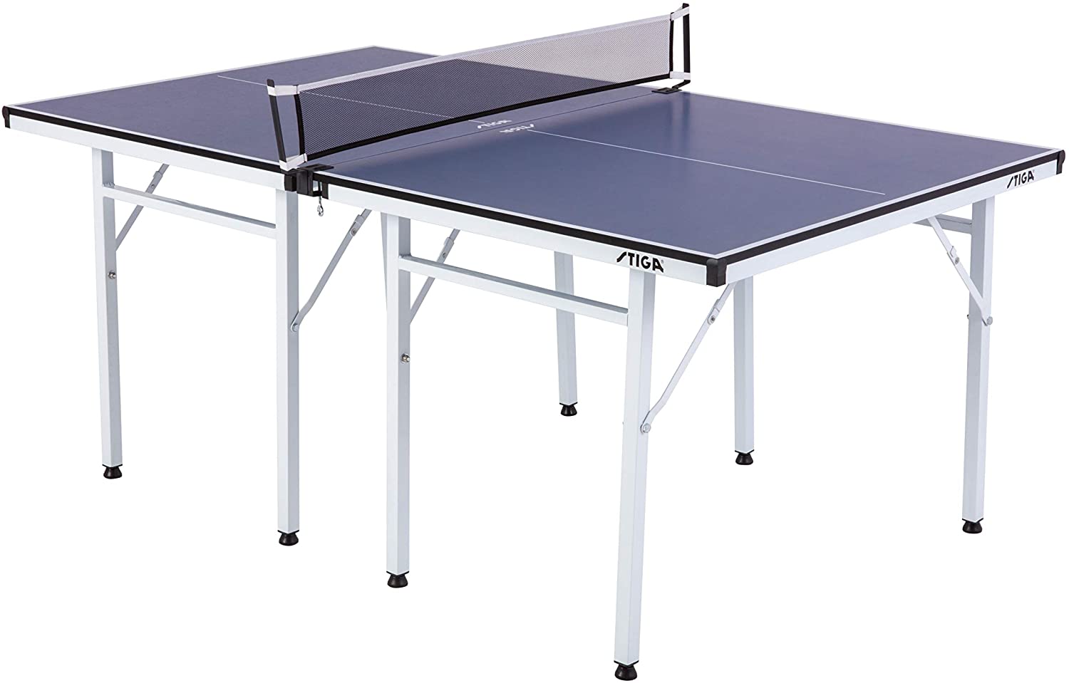 STIGA Space Saver Compact Table Tennis Table for Authentic Play at Regulation Height with a Scaled Down Size for Easy Storage