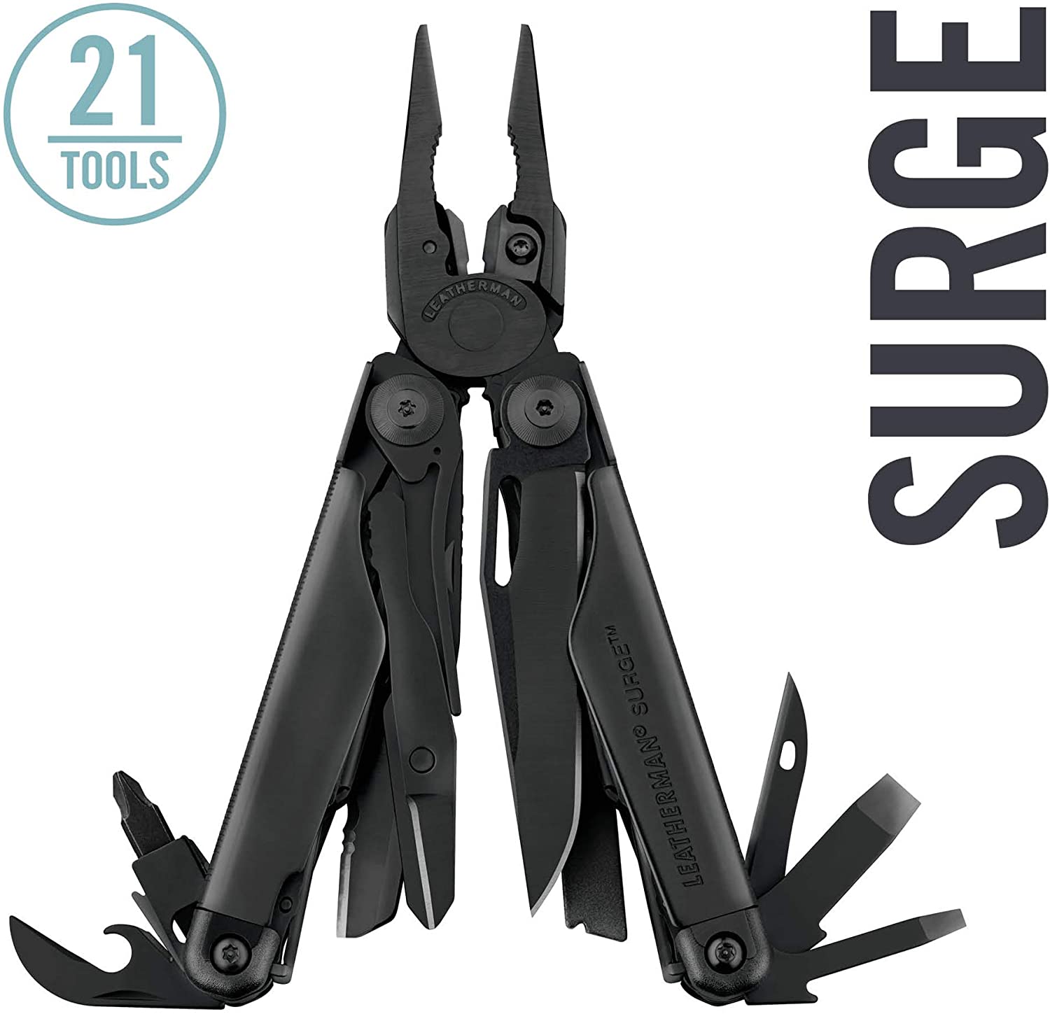 Leatherman - Surge Heavy Duty Multitool With Premium Replaceable Wire Cutters and Spring